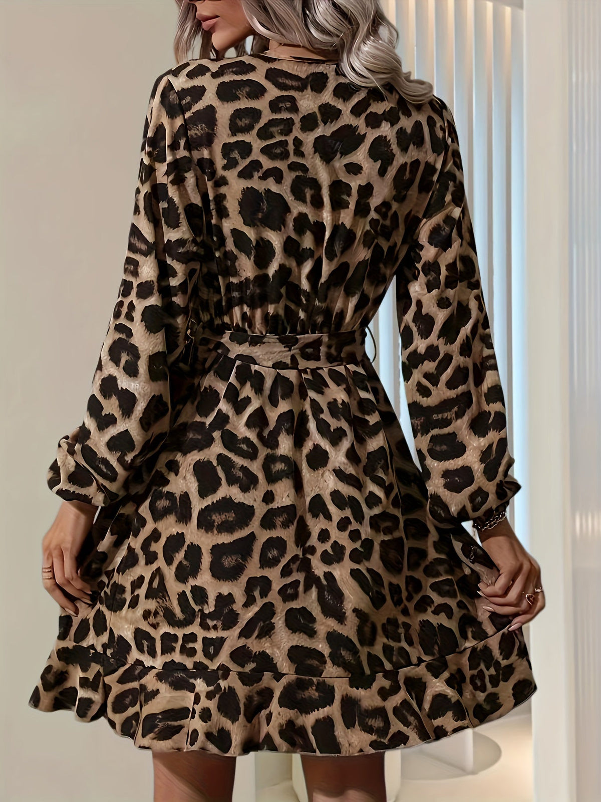 Lorna - Leopard Print Wrap Dress