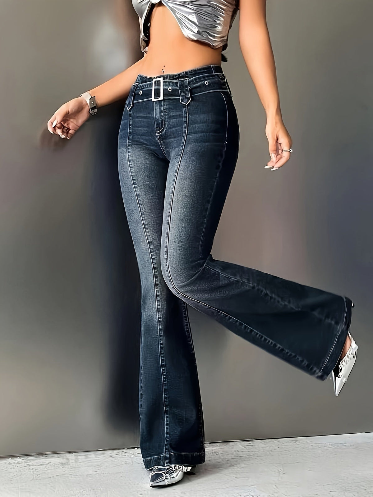 Jorja - Stretchy Classic Denim Jeans