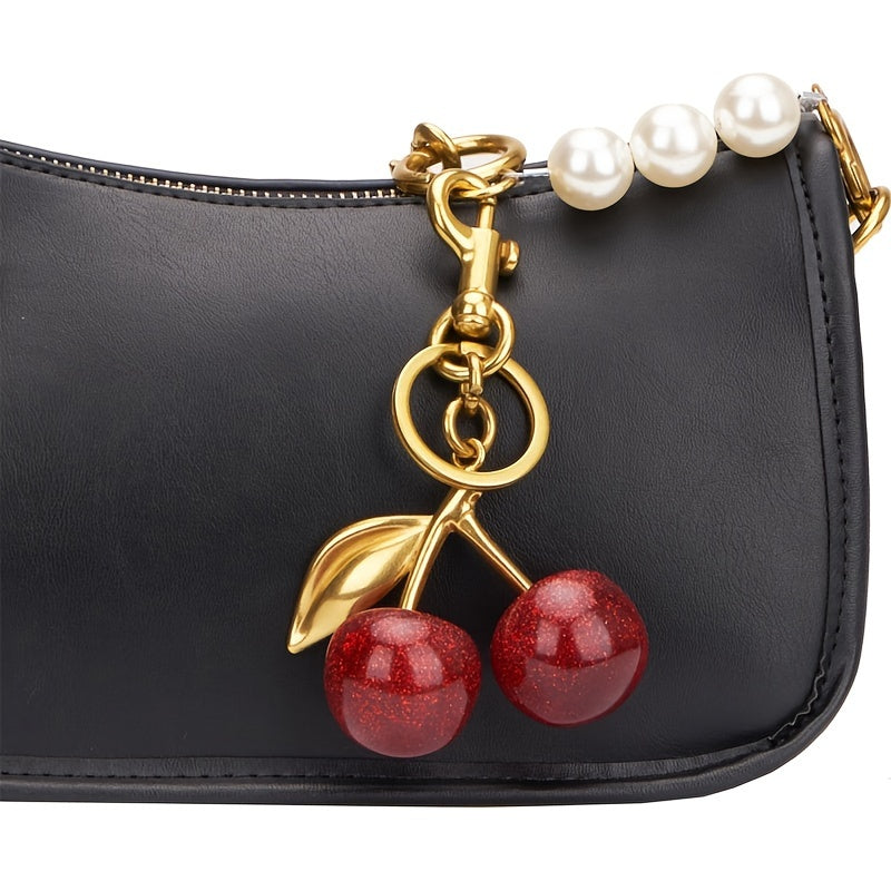 Lydia - Cherry Sparkle Keychain